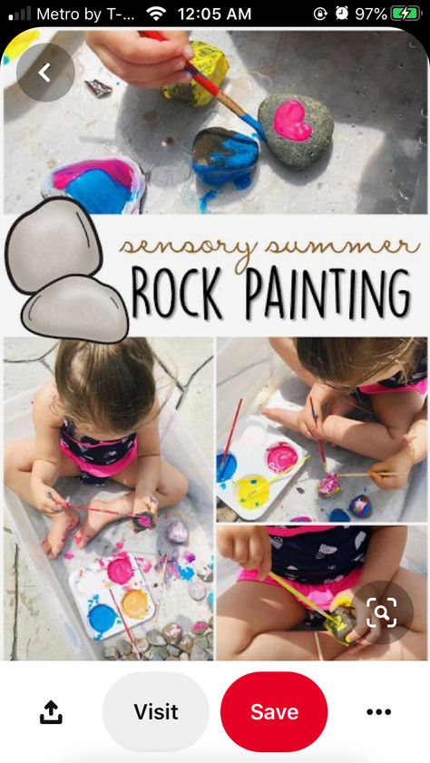 Outdoor Activities For Toddlers, School Age Activities, Summer Preschool, Daycare Activities, Summer Crafts For Kids, Outdoor Classroom, Outdoor Activities For Kids, Painting Rocks, Tot School