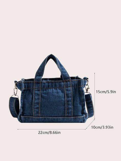 Diy Jean Bag, Mochila Jeans, Jean Diy, Sacs Design, Denim Handbags, Denim Shoulder Bags, Denim Tote Bags, Denim Chic, Couture Mode