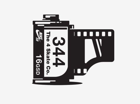 Illustration by Kendrick Kidd #Design Popular #Dribbble #shots Photographer Stickers, Film Canister, Camera Tattoo, Gadgets Technology Awesome, Tattoo Design Drawings, 로고 디자인, Graphic Design Posters, Flash Tattoo, Linocut