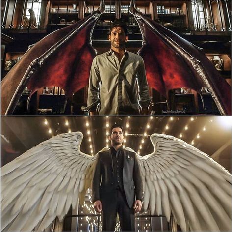 Lucifer Wings, Lucifer Series, Supernatural Lucifer, Devil Wings, Joker Poster, The Fallen Angel, Tom Ellis Lucifer, Angel Artwork, Dark Times