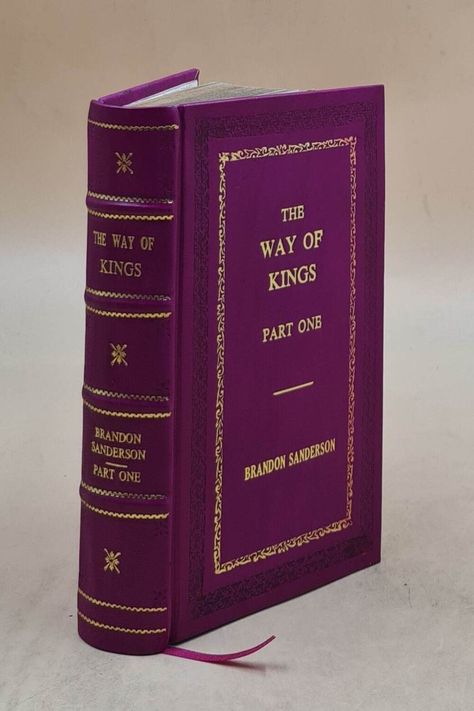 The Super Deluxe Edition of The Way of Kings elevates itself to the pinnacle of epic fantasy, showcasing Brandon Sanderson's unparalleled storytelling prowess in a narrative that shines with heroism, self-sacrifice, and an unwavering pursuit of hope in the face of formidable trials. Way Of Kings, The Way Of Kings, Trending Books, Brandon Sanderson, Leather Books, Purple Leather, Book Ideas, No Way, Storytelling