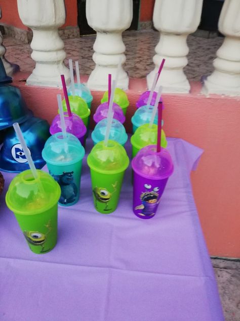 Monsters Inc Birthday Centerpieces, Monsters Inc 1st Birthday Girl, Dulceros Monster Inc, Monster Inc Centerpieces, Boo Monsters Inc Party Ideas, Monsters Inc Baby, Monsters Inc Boo, Baby Birthday Party Theme, Monster 1st Birthdays