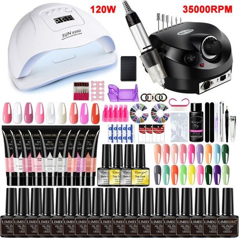 Pedicure Azul, Electric Nail Drill, Semi Permanente, Gel Set, Acrylic Nail Kit, Nail Drill Machine, Nail Care Routine, Nail Gel Polish, Nail Art Kit