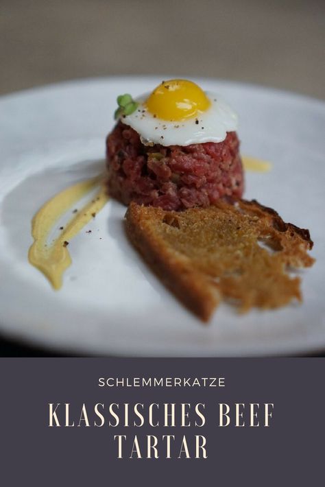 Beef Tartare, Steak Tartare, Gourmet Dinner, Healthy Teas, Date Dinner, Soul Food, Finger Foods, Food Inspiration, Christmas Food