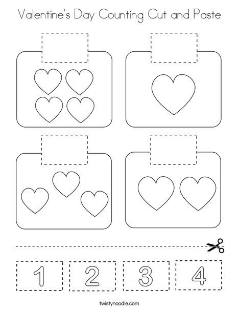 Valentines Prek Worksheets, Valentines Cognitive Preschool, Valentines Numbers Preschool, Valentines Day Toddler Worksheets, Valentine Shape Activities, Valentines Tracing Preschool, Valentines Counting Activities, Valentines Cut And Paste Craft, Valentine Counting Preschool