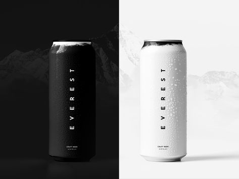 Everest by Max Lapteff Canned Water, Logo Design Graphics, Honey Packaging, Minimal Packaging, Drinks Packaging Design, Honey Design, Food Logo Design, Beauty Marketing, Food Business