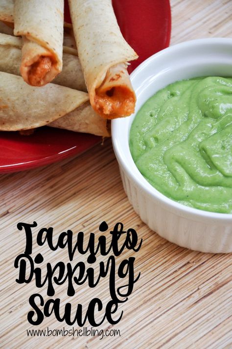 Jose Ole Creamy Cilantro Taquitos Dipping Sauce - Perfect solution for snacking and after school hunger! #JustSayOle Taquitos Dipping Sauce, Taquito Sauce Recipe, Cilantro Dipping Sauce, Bite Size Food, Dipping Sauces, Appetizers Recipes, School Season, Meal Recipes, Project Manager