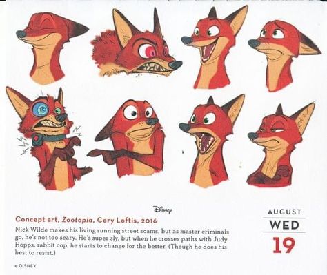 Zootopia Expressions, Fox Character Illustration, Zootopia Character Design, Character Design Inspiration Concept Art, Cartoon Foxes, Fox Character Design, Zootopia Concept Art, Concept Art Character Design, Zootopia Characters