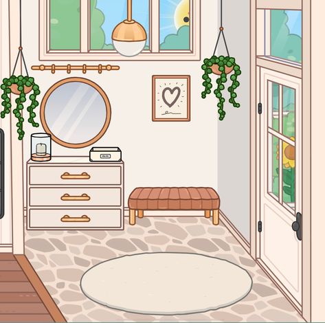 Toca Life Entrance Ideas, Toca Boca Room Parents, Toca Boca House Ideas Parents Room, Taco Boca House Ideas, Toca Boca House Entrance, Toca Boca Big Family House Ideas Bedroom, Toca Boca Small Room Ideas, Toca Boca House Ideas Bedroom, Toca Boca Hallway Ideas