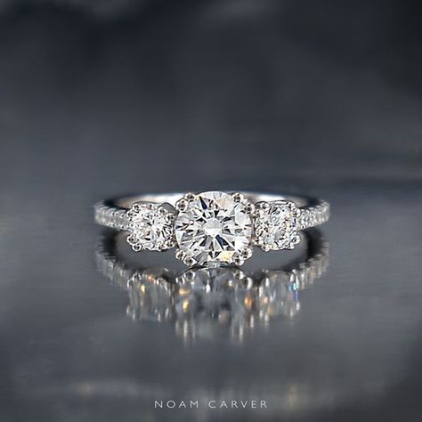 Most Popular Engagement Rings, Popular Engagement Rings, Stone Diamond Ring, Best Engagement Rings, Three Stone Diamond, Dream Engagement Rings, Three Stone Engagement, Three Stone Engagement Rings, White Gold Engagement