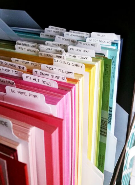 8.5 x 11 Cardstock Storage - Scrapbook.com Cardstock Storage, Craft Room Organization Storage, Craft Room Organisation, Scrapbook Room Organization, Craft Organisation, Supply Organization, Craft Paper Storage, Craft Storage Organization, Scrapbook Storage