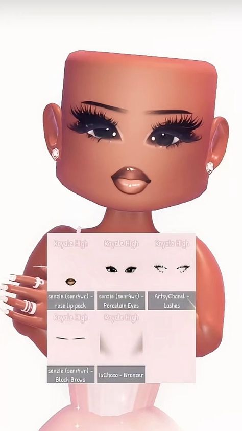 Make Up Codes Berry Ave, Rh Makeup Combos, Royale High Decals Id, Royal High Makeup Ideas, Royale High Makeup Combos, Royale High Picture Id Codes, Rh Face Ideas, Makeup Decals Bloxburg, Royal High Face Ideas