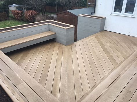 Composite Decking - West Wickham Ideas For Small Gardens, Backyard Deck Ideas, Composite Decking Designs, Gardens Backyard, Ideas For Small Yards, Decking Ideas, Backyard Seating Area, Small Yards, Decking Area