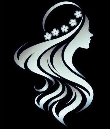 Salon Logo Design, Hair Logo, Elegant Logo Design, Beauty Salon Logo, Silhouette Painting, Beauty Logo Design, Silhouette Clip Art, Luxury Logo Design, Paper Birds