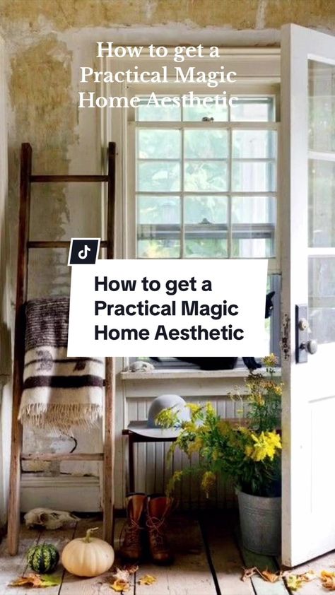 Replying to @Summer Here’s how I would do a practical magic home desig... | practical magic house | TikTok Practical Magic House Kitchen, Coupeville Washington Practical Magic, Practical Magic House Decor, Practical Magic House Floor Plan, Practical Magic Home Aesthetic, Practical Magic Bedroom, Practical Magic Aesthetic Home Decor, Practical Magic Decor Inspiration, Practical Magic Fashion