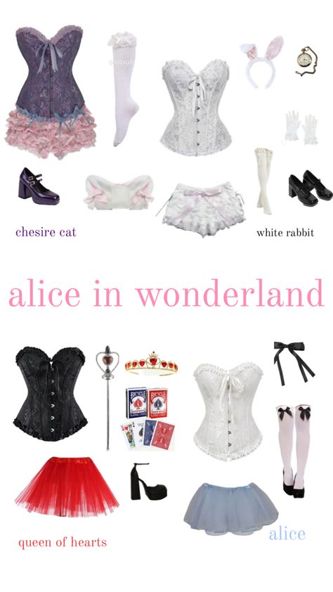 Halloween Constumes, Alice In Wonderland Costumes, Alice Halloween, Alice Costume, Classy Halloween Costumes, Trio Halloween Costumes, Best Friend Halloween Costumes, Hot Halloween Outfits, Pretty Halloween Costumes