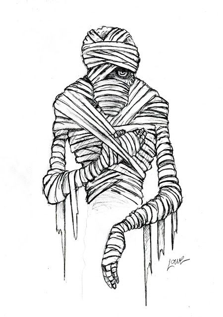 DAVE LOWE DESIGN the Blog: 23 Days 'Till Halloween Sketching - Mummy Mummy Sketch, Mummy Drawing, Adidas Wallpaper Iphone, Days Till Halloween, Arm Drawing, Fashion Design Sketch, Halloween 2014, Halloween Mummy, Fall Halloween Decor