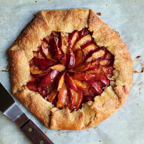 Nectarine Galette, Peach Crostata, Peach Galette Recipe, Peach Galette, Crostata Recipe, Galette Recipe, Peach Recipe, Stone Fruit, Nectarine