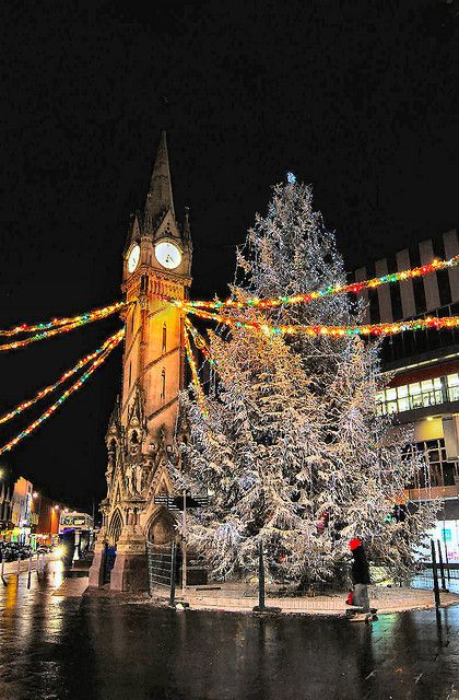 Christmas ,Leicester,England Happiest Season, British Christmas, Christmas In England, Leicester England, Christmas In The City, London Christmas, England And Scotland, Clock Tower, English Countryside