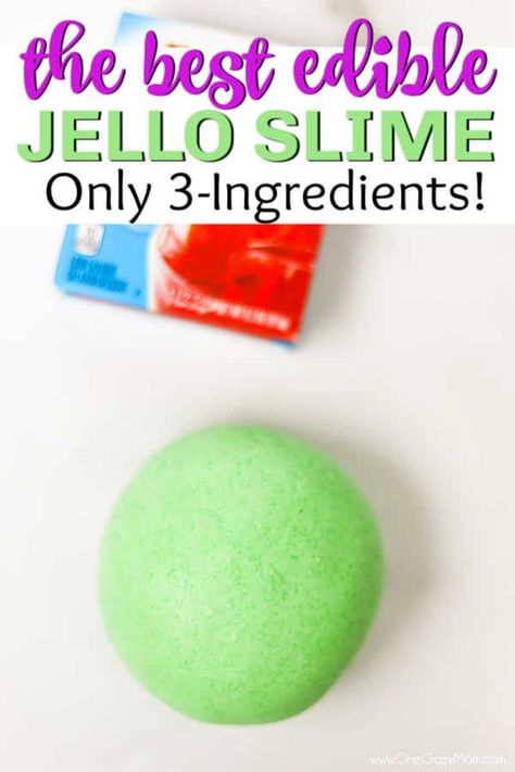 Eatable Slime Recipe Easy, Jello Slime Recipe, Homemade Edible Slime, Jello Slime, Safe Slime Recipe, Inside Activities, Chocolate Slime, Edible Slime Recipe, How To Make Jello