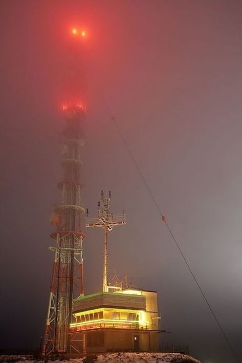 Communication Tower, Radio Tower, Navigation Lights, Radio Communication, Photo Puzzle, Image Frame, Dark Aesthetic, Radios, Photographic Prints