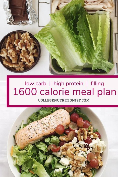 1600 Calorie Meal Plan, Low Carb Lunch Ideas, High Protein Diet Plan, Protein Diet Plan, Vegan Steak, Breakfast Low Carb, High Protein Meal Prep, Low Carb Meal Prep, Low Carb Meal