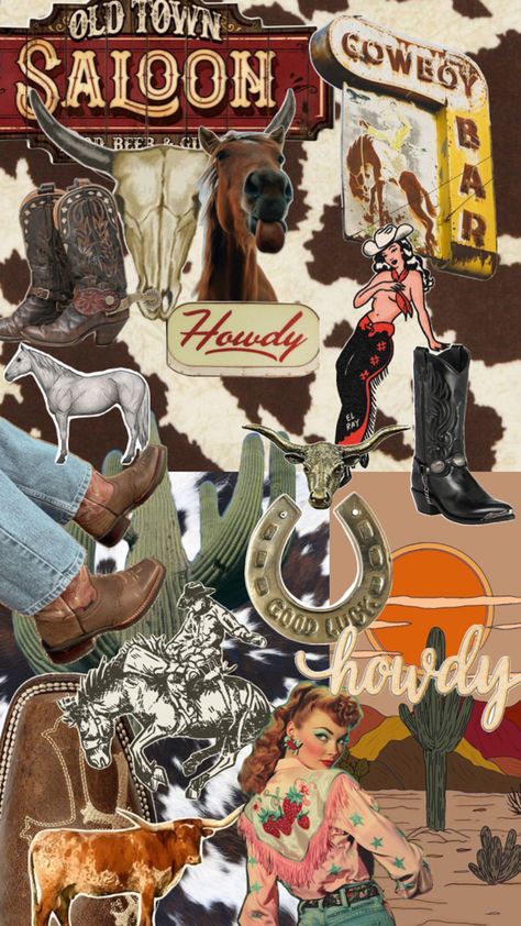 Cowboy Aesthetic 50s Cowboy Aesthetic, Urban Cowboy Party, Cowboy Carter Aesthetic, Country Mood Board, Cowgirl Aesthetic Party, Vintage Cowboy Aesthetic, Palm Springs Bach, Cowboy Carter, Aesthetic Party