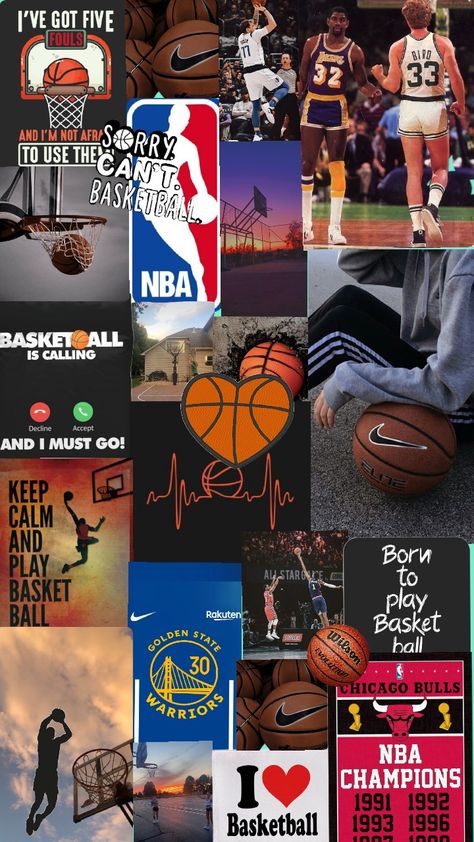 Basketball collage #Sports #Collage #Basketball #Love Basketball Aesthetic Collage, Basketball Collage Wallpaper, Wallpaper Iphone Basketball, Basketball Profile, Basketball Core, Basketball Background Aesthetic, Collage Sport, Cool Basketball Pictures, Basketball Collage