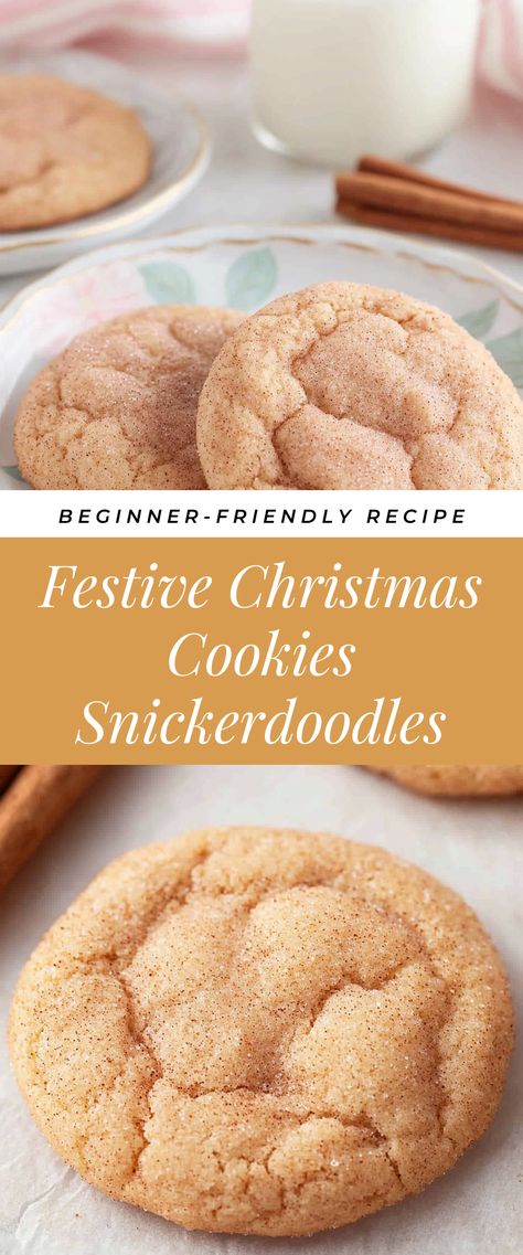 Image for Festive Christmas Cookies Snickerdoodles Christmas Snickerdoodles, Reese's Recipes, Festive Christmas Cookies, Gluten Free Cookie Bars, Snickerdoodle Cookies Easy, Easy Christmas Cookies, Clematis Varieties, Snickerdoodle Cookies, Christmas Cookies Easy