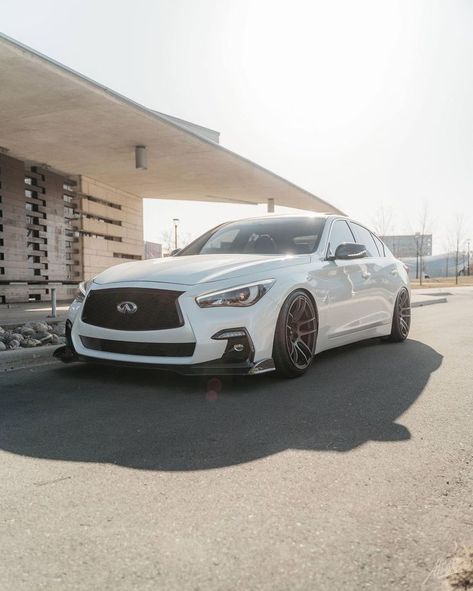 Infiniti Sedan, Q50 Red Sport, Q50 Sport, Infiniti Q50 Sport, Drifting Cars, Infiniti Q50, Nissan Infiniti, Luxury Sedan, Nissan 350z