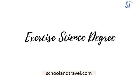 Anyone who loves sports medicine, health, wellness, fitness, and nutrition can opt for an Exercise Science Degree, which might be a better choice for them. Moreover, deciding on a degree can be difficult due to the multitude of options and possible career paths. Also, getting a degree can be very expensive, so choosing the right … Exercise Science Degree (Meaning, Duration, Benefits, Schools, Careers) Read More » The post Exercise Science Degree (Meaning, Duration, Benefits, Schools, Exercise Science Major, Library Science Degree, Applying For Masters Degree, Grad School Humor Master's Degree, Associate Degree, Physical Education Teacher, Exercise Physiology, Corporate Wellness, Education Degree