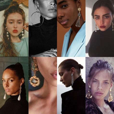 Soft Dramatic earring inspo 💕 : SoftDramatics Dramatic Clothes, Dramatic Earrings, Earring Inspo, Dramatic Hair, Soft Dramatic, Soft Gamine, Dramatic Classic, Dramatic Style, Dramatic Makeup