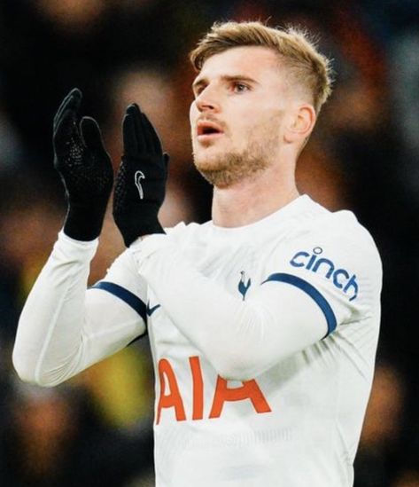 Timo Werner makes Spurs debut Timo Werner, Tottenham Hotspur Players, Fit People, Tottenham Hotspur, Manchester United, Premier League, Manchester, The Unit, Quick Saves