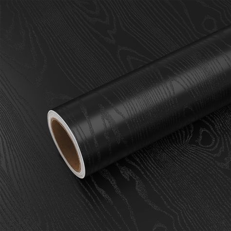 PRICES MAY VARY. ✪ Material & Size: VEELIKE black wood contact paper is made of high quality vinyl, 15.7" width by 354" length ✪ Durable Wood Grain Contact Paper: Eco-friendly, anti-friction, removable, waterproof, oil-proof, protect your furniture from corrosion and damp. Easy to clean. Cover stains. Decorate and renovate old furniture, make your house look more beautiful. The texture is clearly visible, lifelike, just like a real wood ✪ Self-adhesive Countertop Contact Paper: Just need to peel Wallpaper Countertop, Adhesive Countertop, Peel And Stick Countertops, Faux Wood Wallpaper, Contact Paper Countertop, Wood Grain Contact Paper, Kitchen Backsplash Peel And Stick, Countertops For Kitchen, Wood Wallpaper