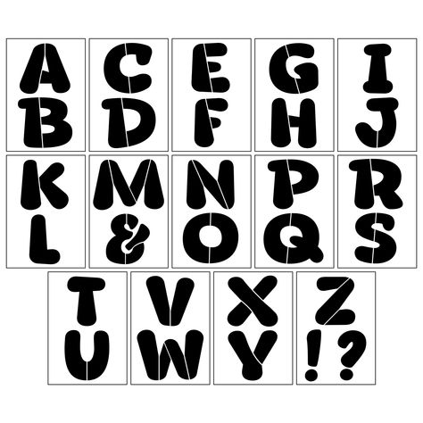 "Find the 4.5\" Retro Serif Alphabet Stencils by Craft Smart® at Michaels. Stencils are great for expressing yourself! Use these retro serif font alphabet stencils for a variety of fun DIY crafting projects. Stencils are great for expressing yourself! Use these retro serif font alphabet stencils for a variety of fun DIY crafting projects. They're perfect for transforming gifts, accessories, décor, and furniture! Details: Retro serif font 4.5\" (11.43 cm) approximate letter size 29 designs (14 st Serif Alphabet, Retro Serif Font, Timeless Font, Expressing Yourself, Classic Serif Fonts, Holiday Fonts, Number Stencils, Font Alphabet, Alphabet Stencils