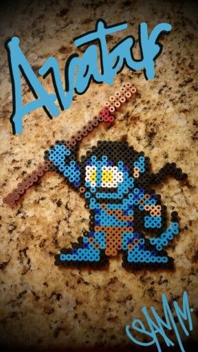 Avatar Megaman Perler Beads Avatar, Avatar Perler Beads, Perler Designs, Beads Patterns, Perler Crafts, Bead Patterns, Hama Beads, Perler Beads, Bead Crafts