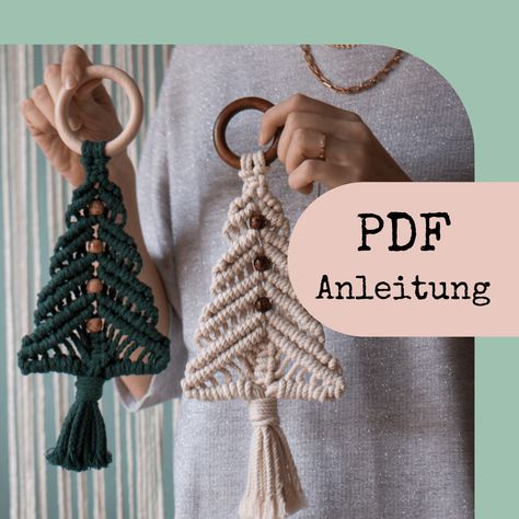 Macrame Instructions, Wall Hanging Christmas Tree, Macrame Wedding Decor, Wall Hanging Christmas, Macrame Table Runner, Macrame Supplies, Macrame Wedding, Mini Macrame, Hanging Christmas Tree