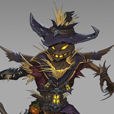 Scarecrow Monster Art, Scarecrow Oc Art, Dnd Scarecrow, Anime Scarecrow, Fantasy Scarecrow, Scarecrow Character Design, Halloween Monsters Art, Scarecrow Oc, Scarecrow Monster