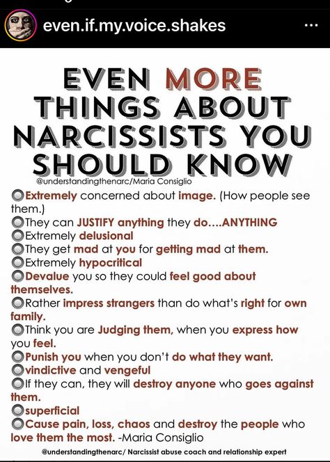 Maria Consiglio, Behavior Quotes, Narcissistic Family, Narcissism Quotes, Narcissism Relationships, Manipulative People, Mental Health Facts, Narcissistic People, Emotional Awareness