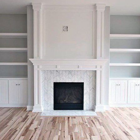 Vintage Fireplace Built Ins, Fireplace With Tv And Built Ins, Mantle And Built In Shelves, Living Room Built In With Electric Fireplace, Bookcases Flanking Fireplace, Built Ins On Side Of Fireplace, Built In Book Shelves Around Fireplace, Fireplace Mantle Built Ins, Fireplace Bookshelf Ideas