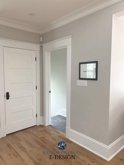 3 STEPS: Choose the Best White for Your Cabinets, Trims, or WALLS - Kylie M Interiors Paint Doors White, Kylie M Interiors, Benjamin Moore Cloud White, Benjamin Moore Classic Gray, Home Wall Colour, Worldly Gray, Tuscan Style Homes, Greige Paint Colors, Best White Paint