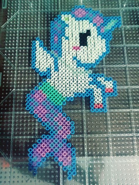 I made a Tokidoki Mermicorno in perler beads. Also, it has glow in the dark perler beads. I think this is my best out of all my perler beads ever. Tokidoki Perler Beads, Kawaii Perler Beads, Tokidoki Mermicorno, Perler Creations, Pixel Beads, Melty Bead Patterns, Pearl Beads Pattern, Easy Perler Beads Ideas, Perler Art