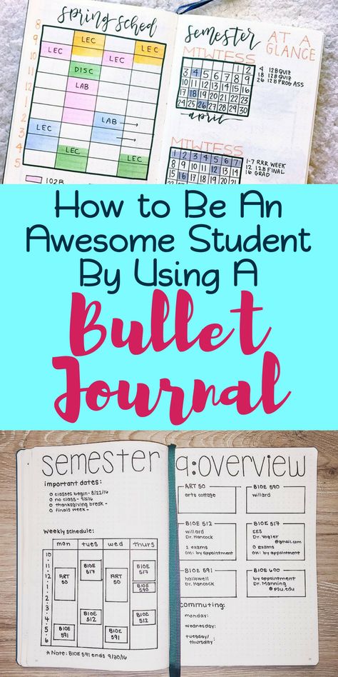 13 reasons students should use a bullet journal for school. Learn how to start a bullet journal if you’re a student, and why this planning method is helpful for studying, taking notes, improving grades, and helping you improve time management and organization as a student. Learn bullet journal trackers, spreads, and other inspirational layouts that will help improve your school performance. #bulletjournal #bujo #bulletjournalideas #backtoschool #planner Schedule Inspiration, Student Time Management, Bullet Journal For School, Bullet Journal Wishlist, Organization For School, Journal For School, Bullet Journal September, School Performance, Bullet Journal Work