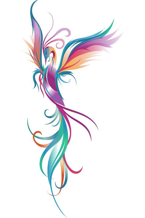 Colored Phoenix Tattoo Feminine, Pink Phoenix Tattoo, Phoenix Tattoo Feminine Colorful, Cute Phoenix Drawing, Phoenix Tattoo Colorful, Phonex Tattoo Drawings, Color Phoenix Tattoo, Phoenix Art Drawing, Phoenix Color Tattoo