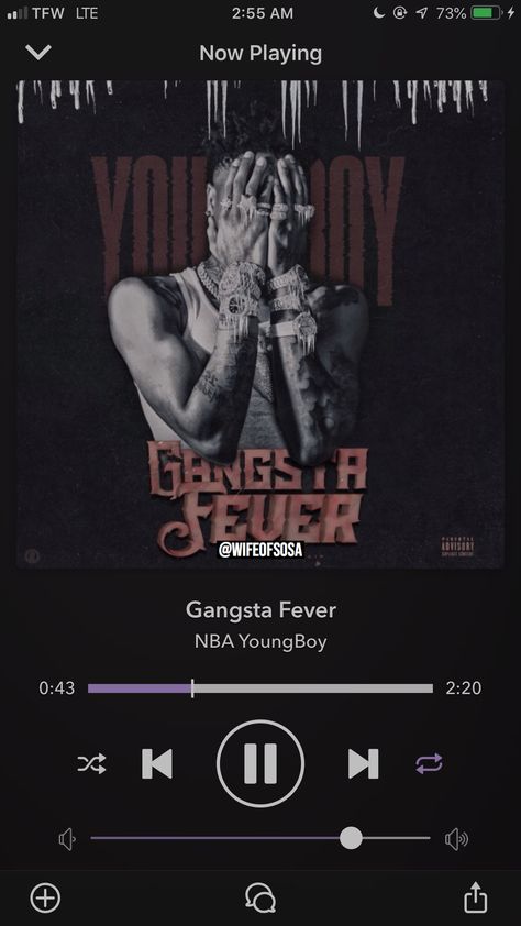 @WIFEOFSOSA🥵 Nba Youngboy Songs, Gangsta Fever, Miguel Songs, Nba Quotes, Song Of The Day, Bulk Email, Nba Youngboy, Mood Songs, Song Playlist