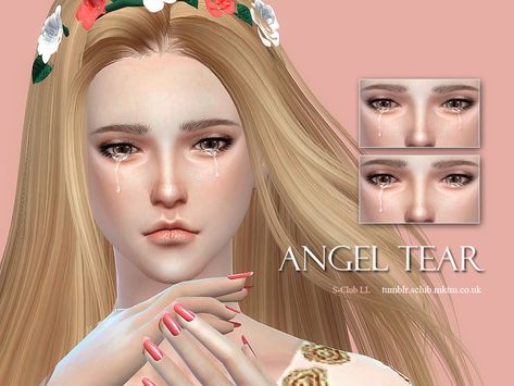 S-Club's Angel Tear for Men and Women. Sims 4 Couple Poses, Sims 4 Cc Makeup, Sims 4 Cc Skin, Sims 4 Teen, Sims 4 Characters, Sims4 Clothes, Sims 4 Update, Sims 4 Cc Packs, Sims 4 Cas