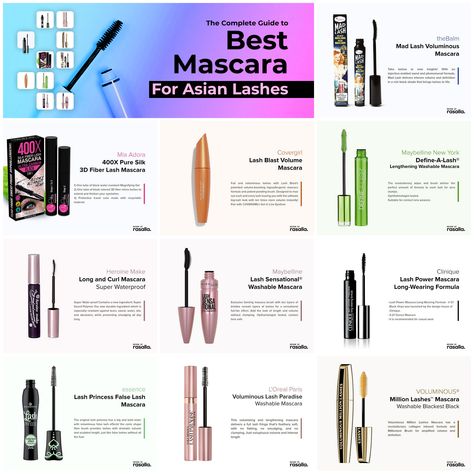 Asian Lashes Mascara, Best Mascara For Asian Lashes, Mascara For Asian Lashes, Asian Mascara, Best Maybelline Mascara, Lash Blast Mascara, Asian Lashes, Mascara For Sensitive Eyes, Mascara Guide