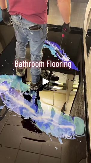 9.4M views · 190K reactions | Flooring installation in our office bathroom using our own flooring epoxy! What should we do with epoxy next?

#countertopepoxy #floor #flooring #resin #epoxy #flooringinstaller #epoxycountertops #epoxyfloor #epoxyresin #diy #learn #design #art | CountertopEpoxy | Nic D · Still Hot Nic D, Flooring Epoxy, Epoxy Floor Designs, Epoxy Floor 3d, Learn Design, 3d Epoxy, Epoxy Countertop, Flooring Installation, Interior Design Guide