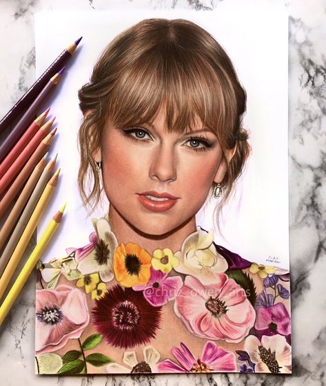 Portrait Drawing Tips, Taylor Swift Drawing, Cats Art Drawing, Handmade Portrait, Colored Pencil Portrait, Realistic Sketch, Prismacolor Art, Realistic Pencil Drawings, Animation Art Sketches