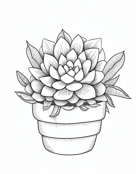 Print Coloring Pages Manga Coloring Pages, Pop Manga, Garden Coloring Pages, Pop Art Coloring Pages, Art Sketches Doodles, Coloring Page Printable, Succulent Art, Mandala Coloring Books, Coloring Pages For Girls